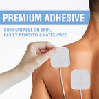 DONECO TENS Unit Pads 2"X2" 48 Pcs Replacement Pads Electrode Patches for Electrotherapy
