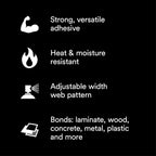 3M Hi-Strength Spray Adhesive Glue 90 CA, Clear Color, 19.0 oz Net Wt Can