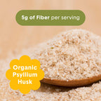 Bellway Super Fiber Powder + Fruit, Sugar Free Organic Psyllium Husk Powder Fiber Supplement for Regularity, Bloating Relief & Digestive Health, Plant-Based, Pineapple Passion Fruit (50 Servings)