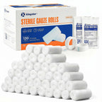 Kingstar Sterile Stretch Gauze Rolls, Bulk 120 Pack 2in x 4.1 Yards