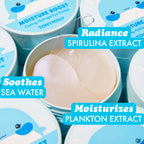 TONYMOLY Moisture Boost Cooling Hydrogel Eye Patches – Hydrating & Refreshing Under Eye Patches with Hyaluronic Acid, Spirulina & Plankton, 30 Pairs