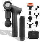 BONDIR R2 PRO Massage Gun - Articulating Deep Tissue Back Massager with Extension Handle and 7X Heads Including Heated Attachment