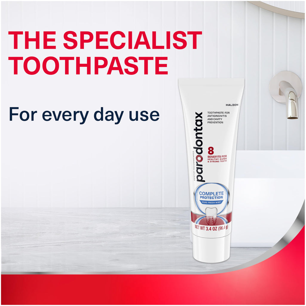 Parodontax Complete Protection Toothpaste, Pure Fresh Mint, 3.4 oz x 3