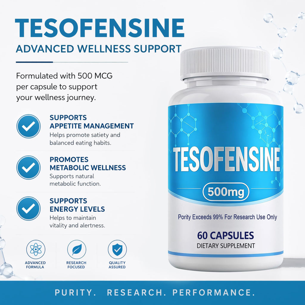 Ustuour TESOFENSINE Peptide 99% Purity 500MG 60 Capsules (3RD Party Tested)