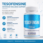 Ustuour TESOFENSINE Peptide 99% Purity 500MG 60 Capsules (3RD Party Tested)