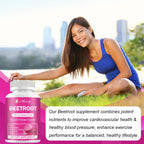 Beet Root Capsules - 1300mg Organic Pure Beetroot Beets Powder 60 Capsules-30 Days Supply | Natural & Vegan Supplement