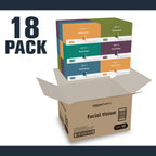 Amazon Basics Facial Tissue, 2-Ply, Soft and Strong, 2880 Count (18 Packs of 160), (Packaging May Vary)