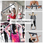 A AZURELIFE Resistance Bands,Professional Long Non-Latex Elastic Stretch Bands,Exercise Bands for Physical Therapy, Yoga, Pilates, Rehab, at-Home or The Gym Workouts, Strength Training