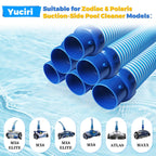 6 PCS Pool Cleaner Hose for X7 T3 T5 MX6 MX8, 39 in Swimming Pool Vacuum Hose Replacement Kit, R0527700 X38210S Twist Lock MX6 Replacement Parts