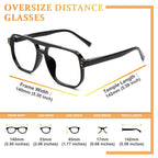 JO Progressive Multifocus Reading Glasses Men Women - No Line Progressive Reader Half-Rim for Mid-Near (Black/Tortoise, 2.50, x)