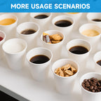 RACETOP 8 oz 500 Pack Disposable Paper Coffee Cups, Disposable Paper Cups, Hot Coffee Cups for Office, Party, Home