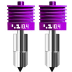 2 Pcs Upgraded 0.4mm H2D/H2S/H2C/X2D/P2S Hotend with Anti-Stick MPVD Coating - High Speed Hardened Steel P2S Nozzle for Bambu Lab P2S,X2D,H2 Series,A1/A1MINI 3D Printers, Bamboo Lab Parts