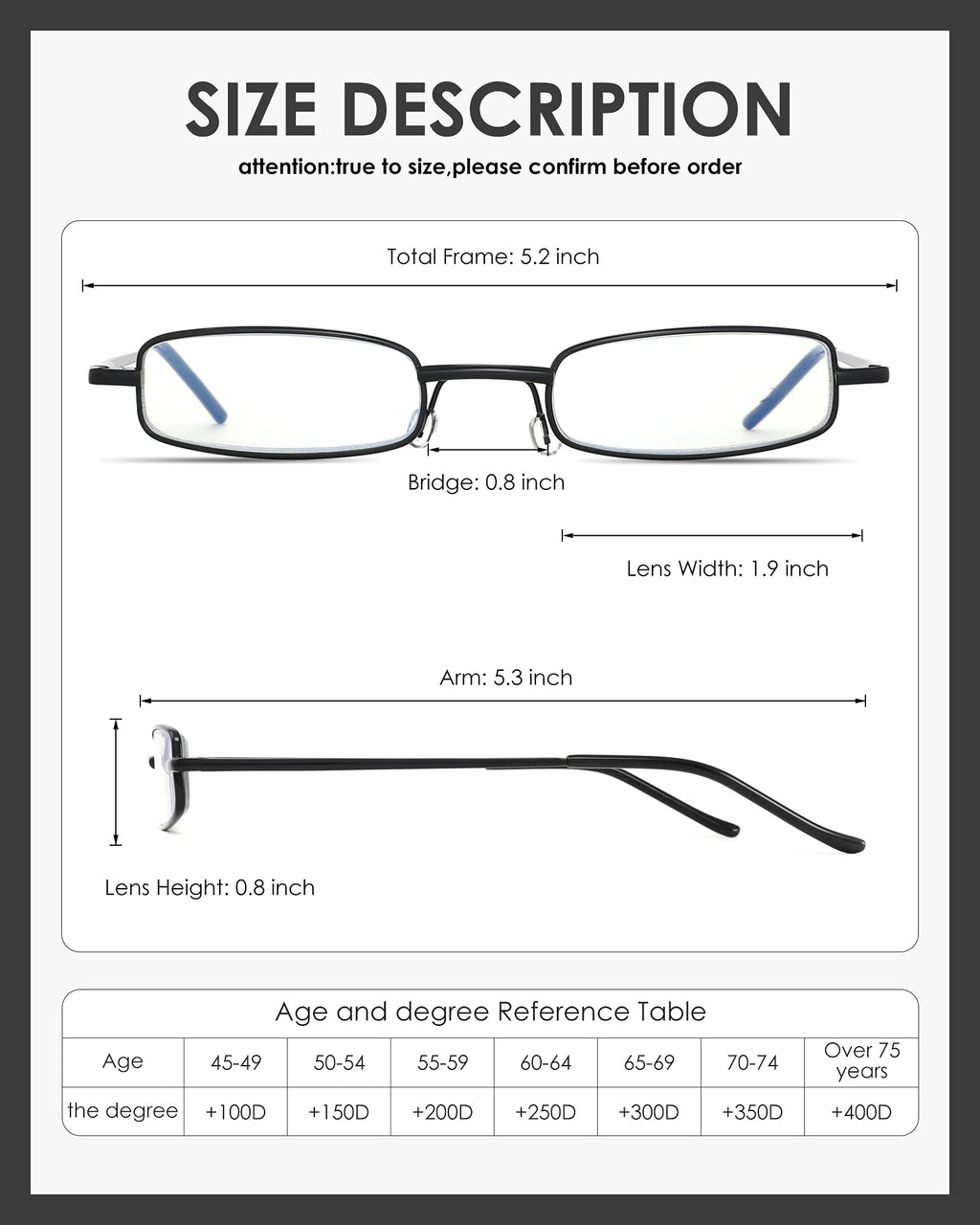 SOPHILY 3 Pack Slim Pocket Reading Glasses for Men Women Blue Light Blocking Compact Readers Spring Hinge Metal Frame, Yellow Black Grey Eyeglasses with Portable Pen Clip Tube Case, 3.00