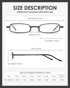 SOPHILY 3 Pack Slim Pocket Reading Glasses for Men Women Blue Light Blocking Compact Readers Spring Hinge Metal Frame, Yellow Black Grey Eyeglasses with Portable Pen Clip Tube Case, 3.00