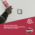 Kraken Bond Gaps & Cracks Expanding Foam Sealant - (24x12oz) High Expansion Polyurethane Spray Foam for Window & Door, Straw Use Waterproof High Yield Gap Filler - 24 Pack