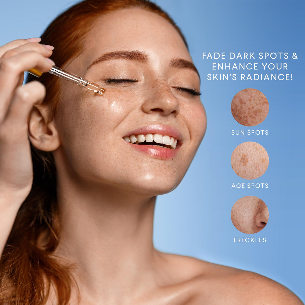 Dark Spot Remover for Face: Dark Spot Remover for Body - Dark Spot Corrector - Dark Spot Serum - Dark Spot Correcting Glow Serum - for Women & Men - 1 FL OZ