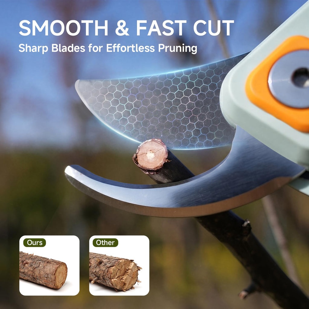 PrunePro® 8.2" Pruning Shears Ultra Sharp Lightweight Bypass Plant Clippers