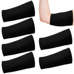 Vinsatin 6 Pcs PICC Line Sleeve Cover PICC Line Shower Cover Fashionable Breathable Upper Arm Sleeves for Women Men(Large,Black)