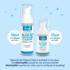 EverSmile AlignerFresh Original Clean Foam – Cleaner Compatible w/Invisalign and All Clear Aligners & Retainers – Eliminates Bacteria, Whitens Teeth, Fights Bad Breath – 50ml (1 Pack)