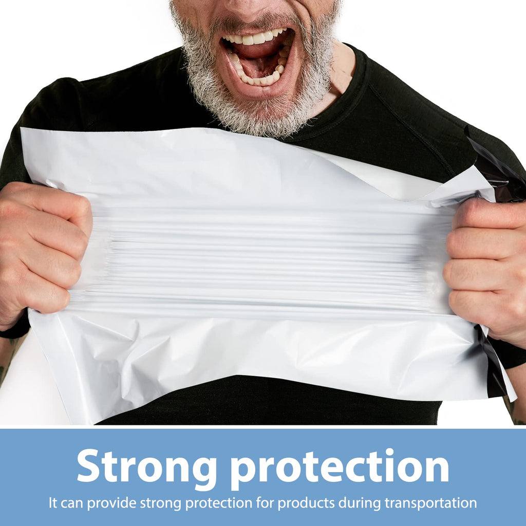 Metronic White Poly Mailers 14.5x19 100 Pack, Large Shipping bags Self-Seal Shipping Envelopes , Packaging Envelope for Small Business, Boutique, Clothing