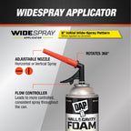 DAP Wall and Cavity Foam with Wide Spray Applicator Aerosol, Off White, 20 oz. (7565000370) (Pack of 6)