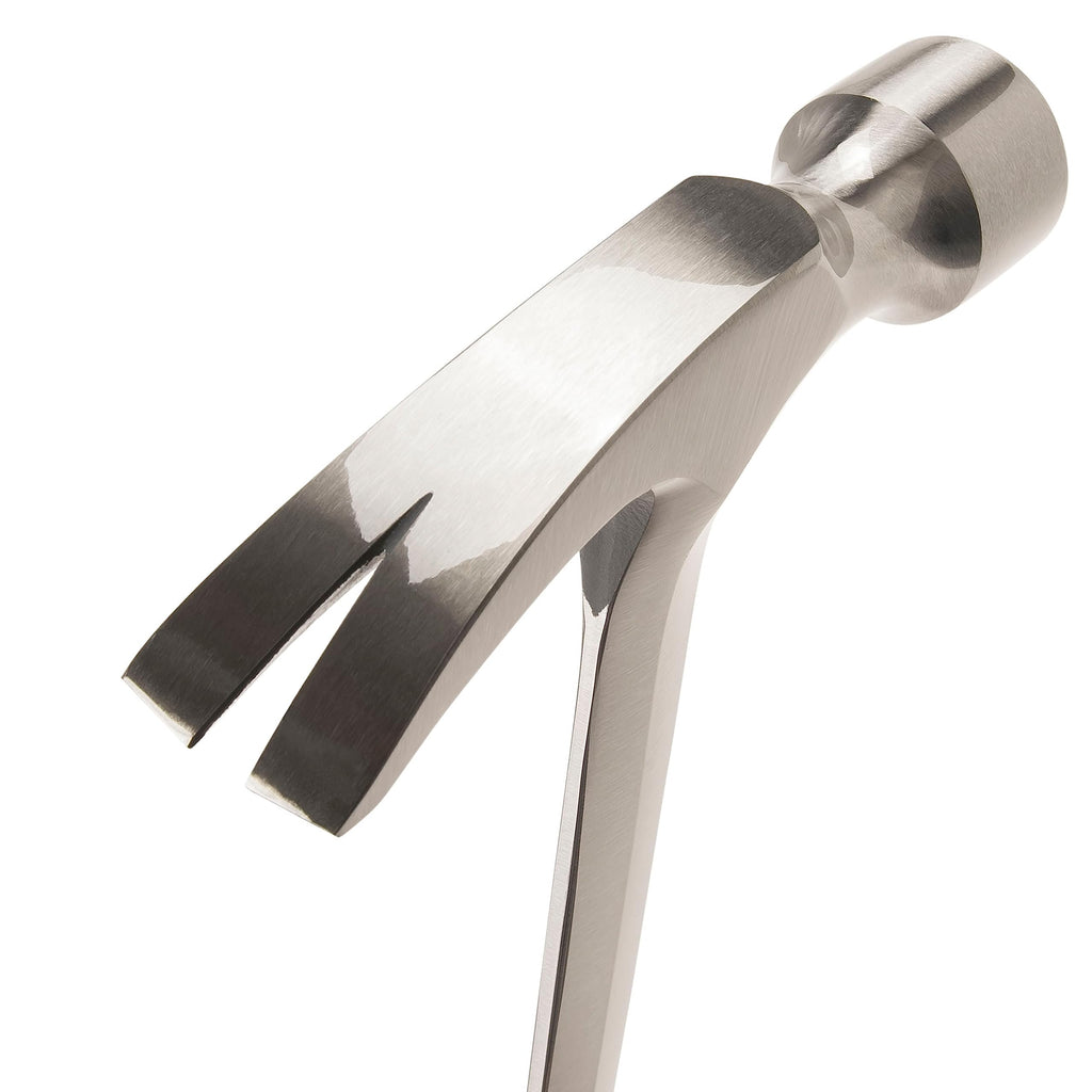 ESTWING Framing Hammer - 24 oz USA Made Long Handle Straight Rip Claw Hammer with Smooth Face & Shock Reduction Grip - E3-24S