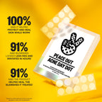 PEACE OUT Acne Day Dot Sheer Hydrocolloid Pimple Patches, Invisible Acne Spot Patches with Encapsulated Salicylic Acid, Retinol, and Aloe Vera, 40 Dots