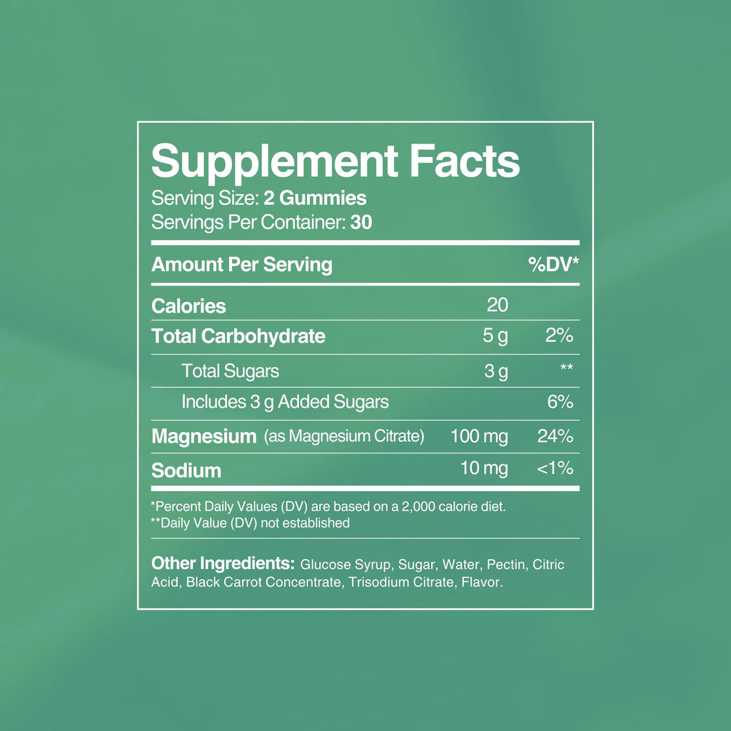 Chapter One Magnesium Gummies, Great Tasting Magnesium for Kids, Calm Kids Magnesium, Magnesium Gummies for Women and Men, Certified Kosher, (60 Flavored Gummies)