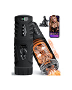 EINSEO Male Masturbator Penis Pump, AI Sync Sex Toys for Men with 7 Thrusting & 360° Rotation, Up to 155 Strokes/Min, 7 Blowjob Suction Pocket Pussy, Silicone-Wrapped Sex Furniture for Bedding