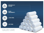 Gauze Rolls Pack of 24 – Premium Quality Lint and Latex-Free 4 inches x 4.1 Yards Conforming Stretch Bandages Designed for Effective Wound Care & Comfort - Ideal for use as a Mummy wrap