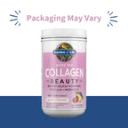 Garden of Life Grass Fed Collagen Beauty - Strawberry Lemonade, 20 Servings, Powder for Women Men Hair Skin Nails, Hydrolyzed Collagen Peptides Protein Powder Supplement