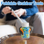 Tottist 6-Piece Heavy-Duty Trash Collection Tool - 32-Inch Lightweight Telescopic Grabber Ergonomic Handle, Non-Slip Grip | Multi-Purpose Mobility Aid for Seniors