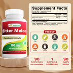 Best Naturals Bitter Melon 500 mg 90 Vcaps (90 Count (Pack of 2))