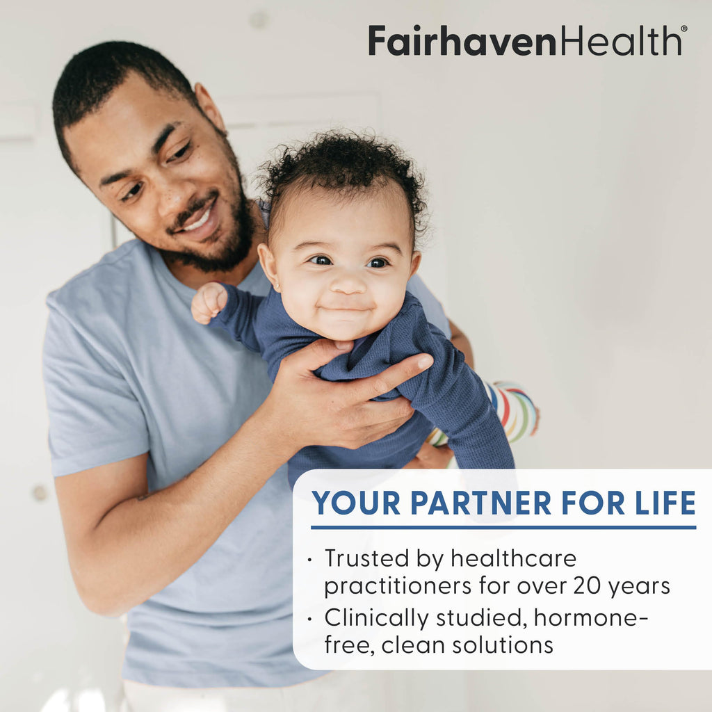 Fairhaven Health FertilAid for Men Fertility Supplements for Men | Count and Motility Support Pre-Conception for Him | Male Fertility Support Includes L-carnitine, Zinc, and Folate | 90 Capsules