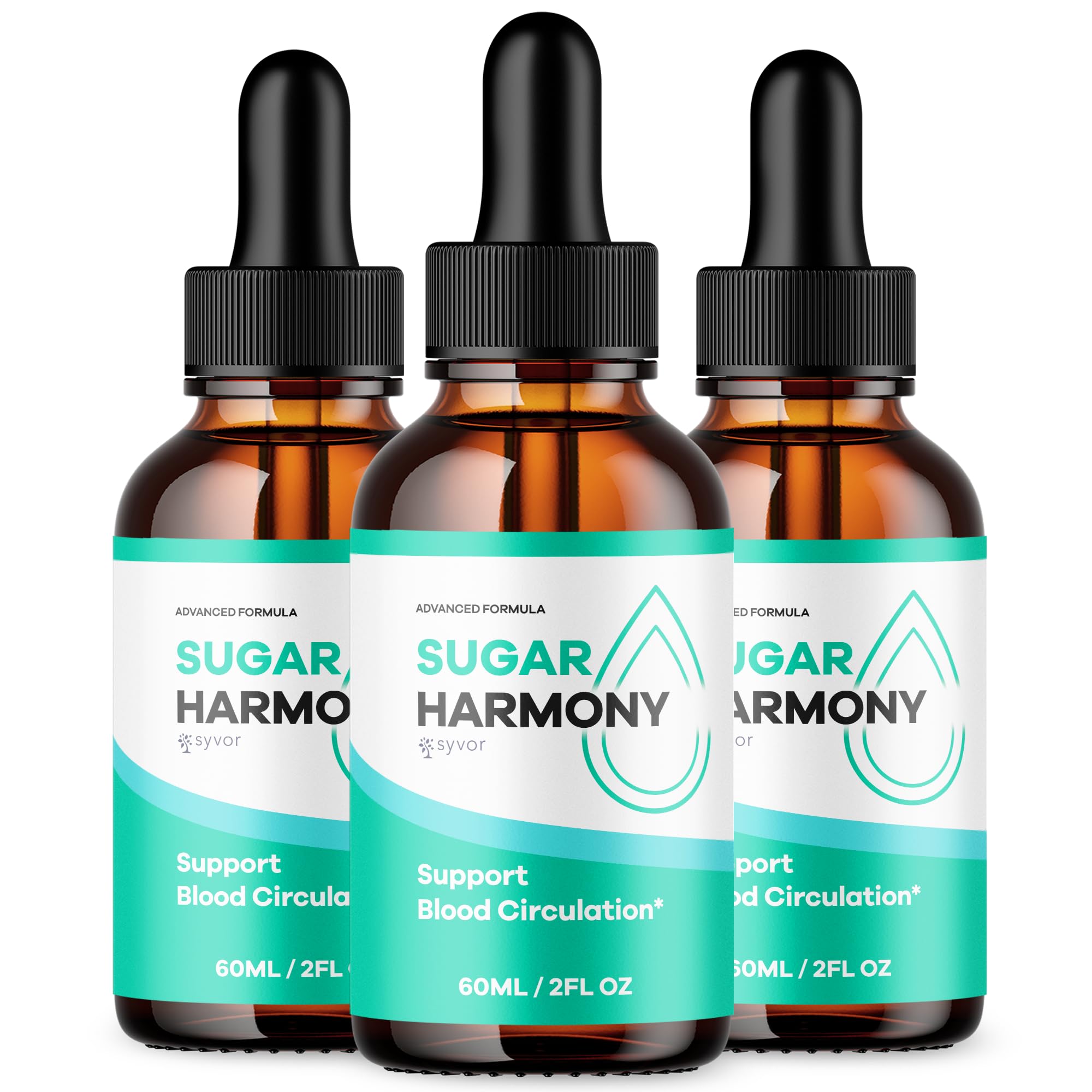 (3 Pack) Sugar Harmony Drops, Official SugarHarmony Liquid Drops with All Natural Ingredients, Advanced Formula Support Supplement with Maximum Strength Premium Vitamins for Women & Men (90 Servings)