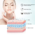 Facial Steamer EZBASICS Ionic Face Steamer for Home Facial, Warm Mist Humidifier Atomizer for Face Sauna Spa Sinuses Moisturizing, Unclogs Pores, Bonus Stainless Steel Skin Kit Blue