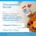 Doctor's Best Phosphatidylserine Supplement 100 mg - Phosphatidyl Serine Capsules for Men & Women, Memory & Cognitive Support for Adults, Supports Brain Health, Gluten Free, Vegan - 120 Veg Caps