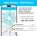 SecuLife New 2026 Fall Alert Device, Medical Alert Pendant with for Seniors, SOS Call, GPS Tracking – Wearable Emergency Necklace for Elderly, Waterproof, 2-Way Calling, Panic Button
