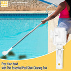 Swimming Pool Chlorination Tablet Holder & Scrubber for Pool Pole - Dirt Cleaning & Stain Removal Tool for Pool Maintenance - Fits 3-Inch Tablets