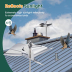 2 Pack Windmill Bird Repellent Reflectors, Spinner Bird Deterrent, Bird Repellent Devices Outdoor to Keep All Birds Away Like Woodpecker and Pigeon