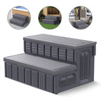 Hot Tub Steps, Outdoor Spa Steps with Storage, Non-Slip & Sturdy Hot Tub Stairs, 36 Inches Long
