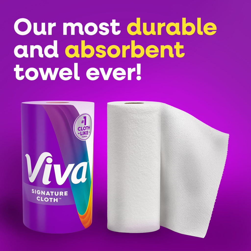 Viva Signature Cloth Paper Towels, 12 Family Triple, 141 Sheets per Roll