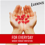Luden's Sore Throat Relief Lozenges for Minor Everyday Irritation & Dry Mouth, Wild Cherry Flavored Drops, 90 Count, Pack of 2