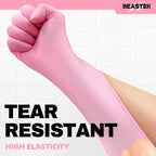BEASTEK Nitrile Disposable Gloves, 4 mil Powder-Free Latex-Free Medical Food Grade Cleaning Esthetician Glove, 100 Pcs (Small)