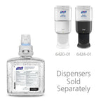 PURELL Advanced Hand Sanitizer Gel, Clean Scent, 1200 mL Refill for PURELL ES6 Automatic Hand Sanitizer Dispenser (Pack of 2) - 6463-02