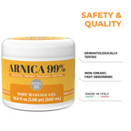 Arnica 35 Arnica Body Massage Gel – Water-Based Cosmetic Massage Gel with Arnica Montana, Fast-Absorbing Lightweight Texture, Non-Greasy Feel, Dermatologically Tested, 16.9 fl oz