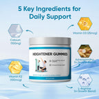 SPEORARY Heightener Gummies with Vitamin C, Vitamin D, Calcium & Ashwagandha – 60 Gummies