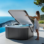 Hot Tub Cover Lifter - Heavy-Duty Spa Cover Lift Removal System, Adjustable Height & Width, Hot Tub Accessories Fits Most Hot Tubs Up to 96" Wide, Spa Lid Lifter Hydraulic Assist Removal System