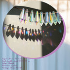 50pcs 38mm Suncatcher Crystal Icicle Prisms Pendant Icicle Chandelier Decor