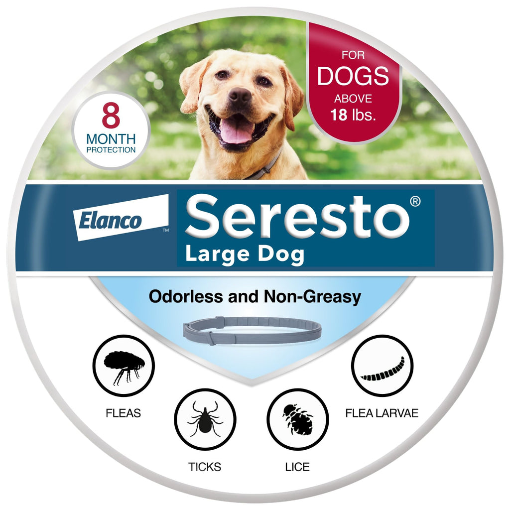 Seresto 8-Month Flea & Tick Collar for Large Dogs Over 18 lbs., 1ct